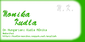 monika kudla business card